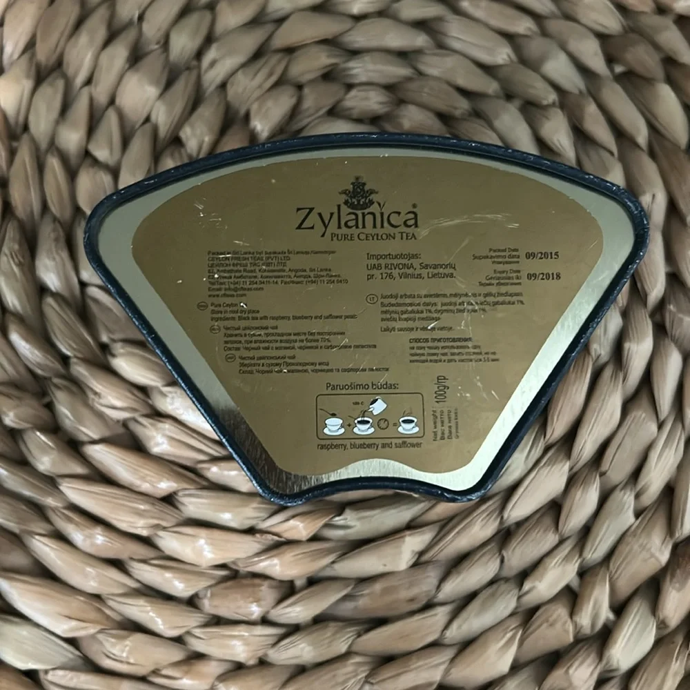 Beautiful Tin Box from Lithuanian Tea